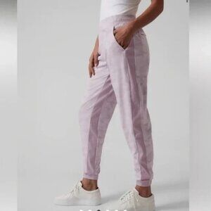 Athleta Brooklyn Lined Camo Jogger Lavender Purple Women Athletic Athleisure 8